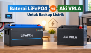 Baterai LiFePO4 vs Aki VRLA untuk Backup Listrik