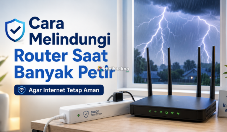 Cara Melindungi Router Saat Banyak Petir