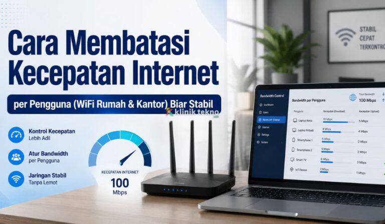 Cara Membatasi Kecepatan Internet per Pengguna