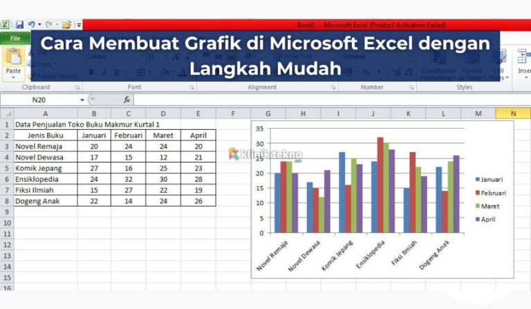 Cara Membuat Grafik di Microsoft Excel dengan Langkah Mudah