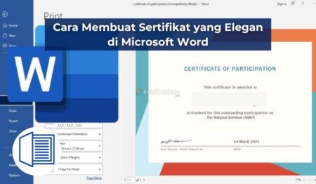 Cara Membuat Sertifikat yang Elegan di Microsoft Word