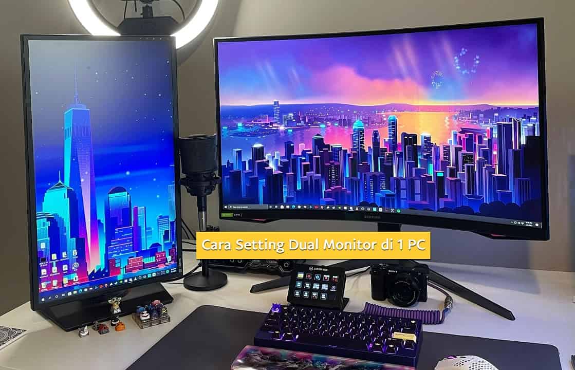 Cara Setting 2 Monitor di 1 Komputer PC (Dual Monitor) - Klinik Tekno