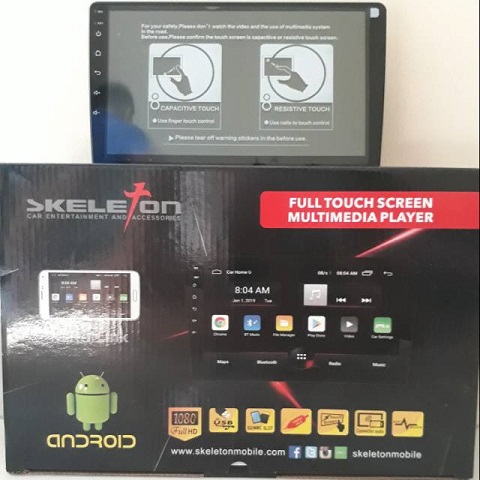 HEAD UNIT DOUBLE DIN ANDROID SKELETON SKT-8189 9” INCH & 10" INCH
