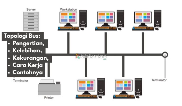 Mengenal Topologi Bus Pengertian, Kelebihan, Kekurangan, Cara Kerja dan Contohnya