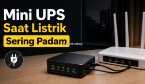 Mini UPS Saat Listrik Sering Padam