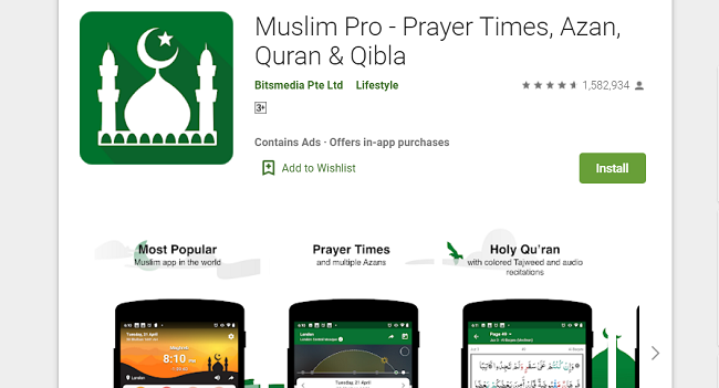 Muslim Pro Aplikasi Pendaki