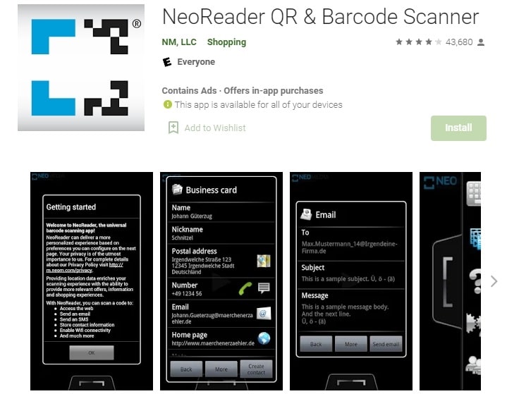 Neo Reader QR