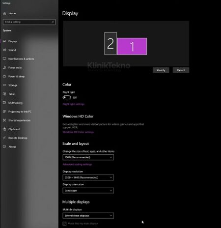 Cara Setting 2 Monitor di 1 Komputer PC (Dual Monitor) - Klinik Tekno