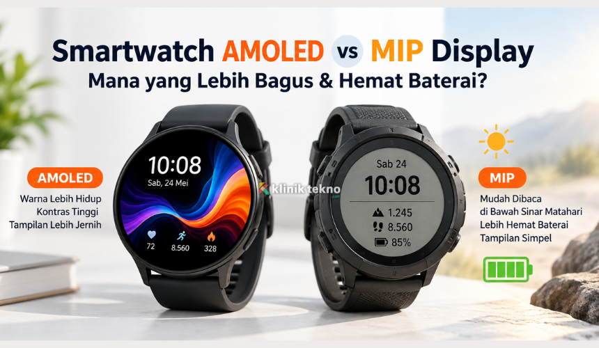 Smartwatch AMOLED vs MIP Display Smartwatch AMOLED vs MIP Display