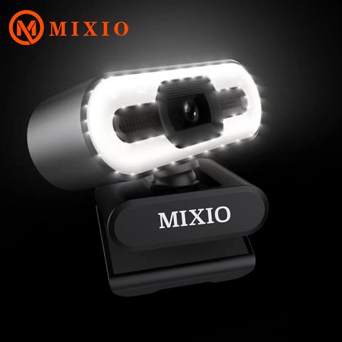 Webcam 2K MIXIO F11 PRO 4MP QHD 1440P Ring  Led light
