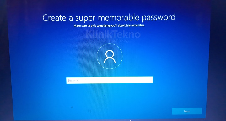 Atur password Windows 10