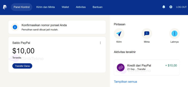 Cara Mendapatkan Saldo PayPal Gratis 2025 $5 Hingga $10 Klinik Tekno
