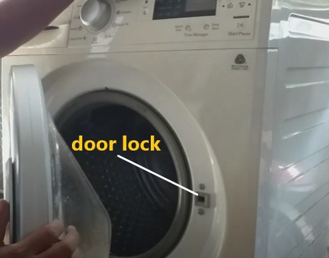 door lock mesin cuci front loading