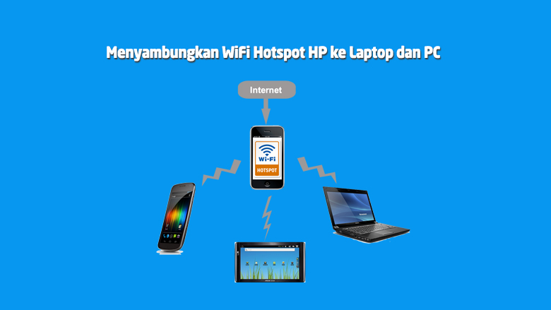 menyambungkan wifi hotspot hp ke laptop pc