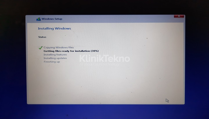 Proses Penginstallan Windows 10
