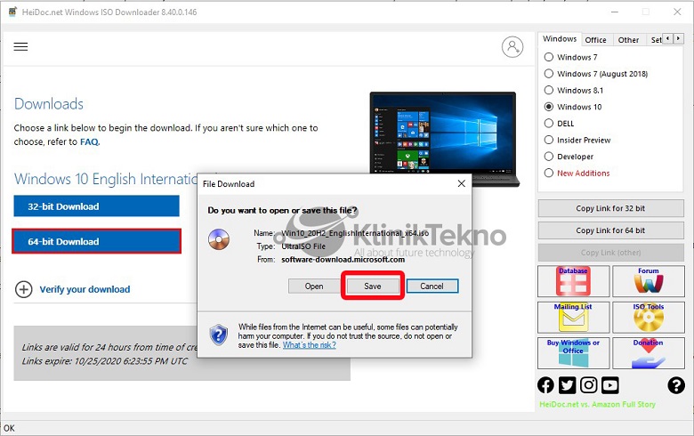 Save Download Windows 10